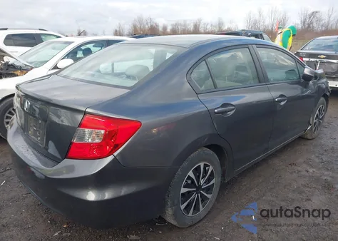 2012 Honda Civic Lx из США, поврежденный, VIN 2HGFB2F53CH332471